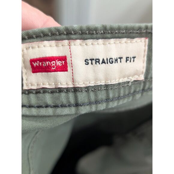 Wrangler Olive Green Straight Fit Pants 31x30 Gorpcore Earthcore Workwear - Picture 3 of 7